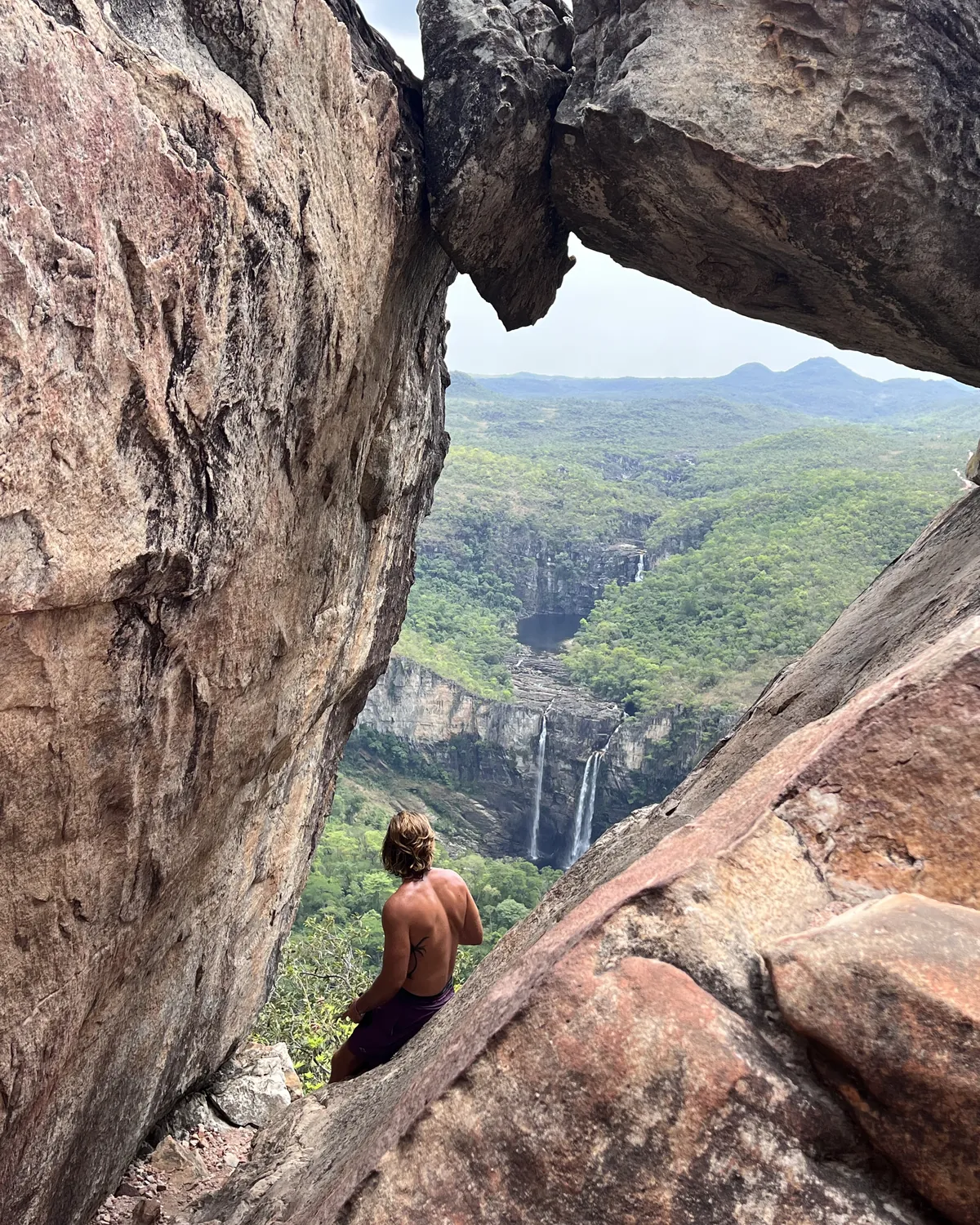 A canyon lookout in chapada dos veadeiros