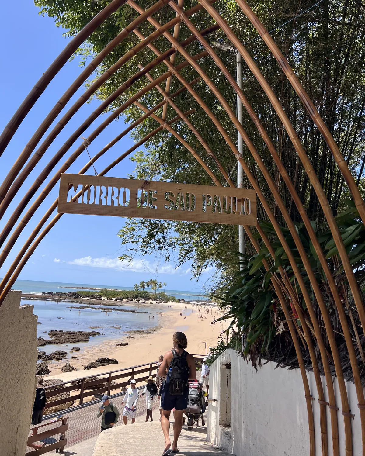 The entrance to morro de sao paulo
