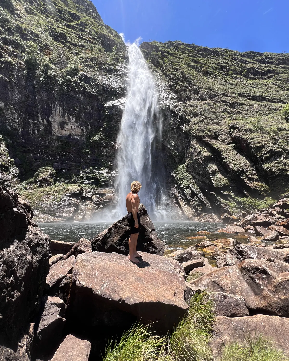 A waterfall in serra da canastra