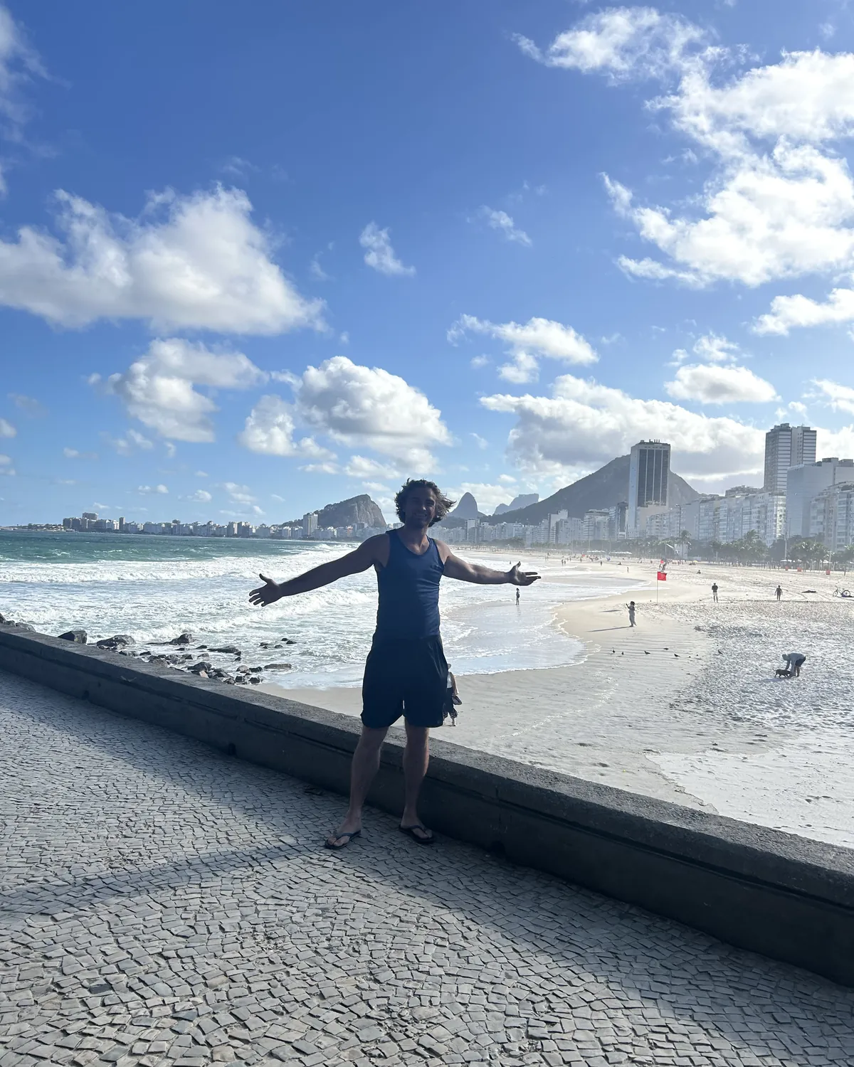 Copacabana beach in rio de janeiro