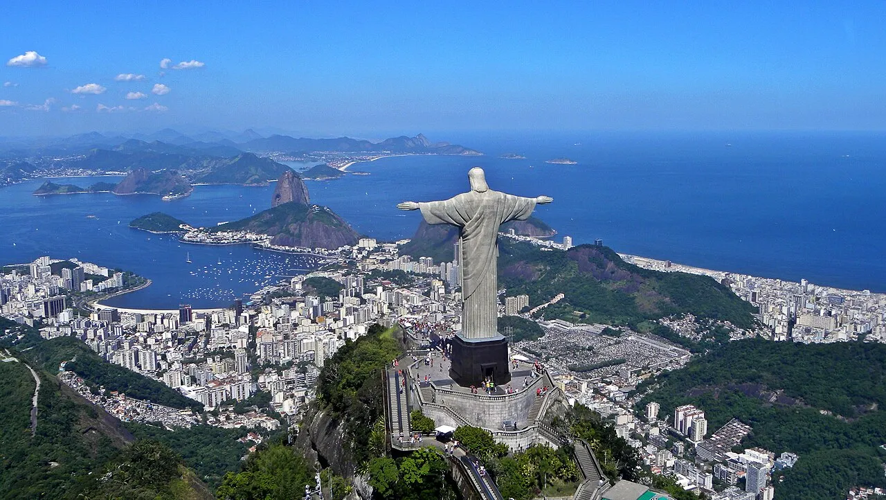 Christ the Redeemer standing above Rio de Janeiro