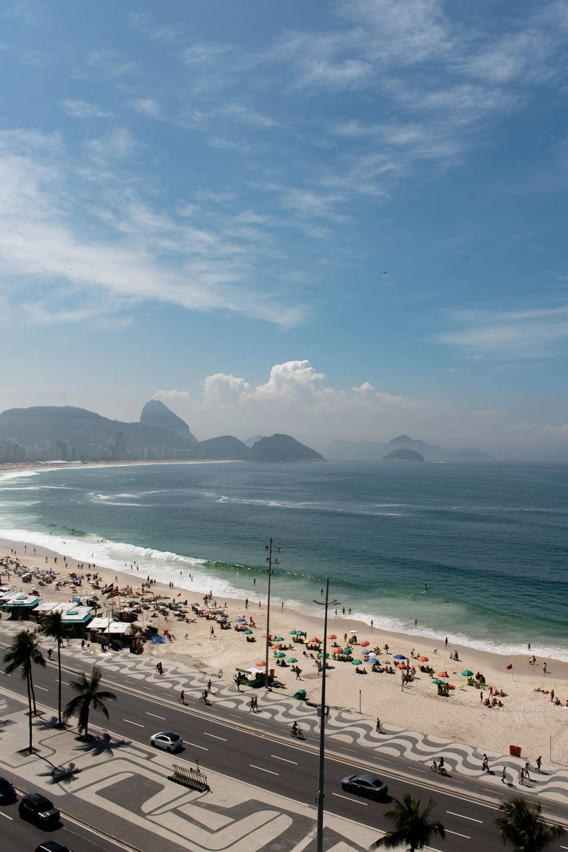 Copacabana beach and its mosaic promenade