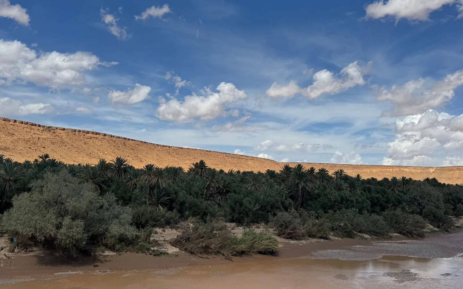 An oasis settlement in the Lençóis dunes