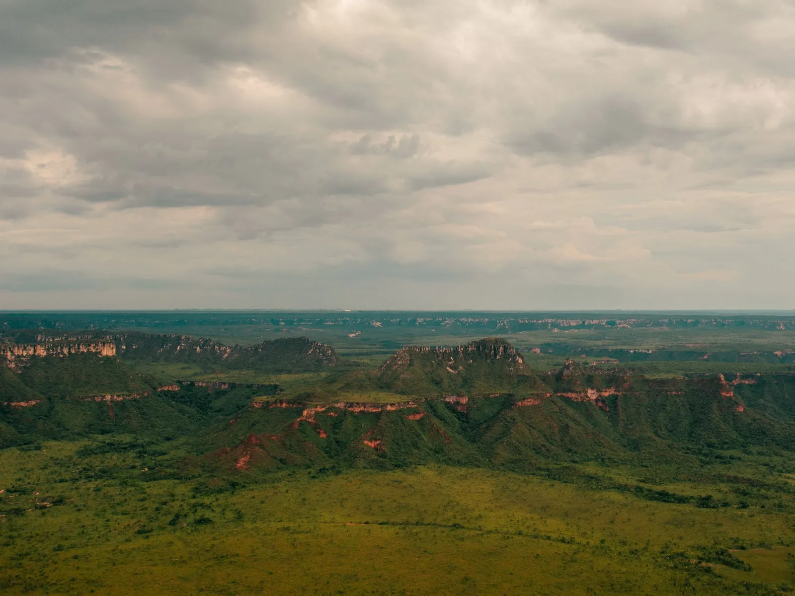 The Serra do Amolar rising above the Pantanal