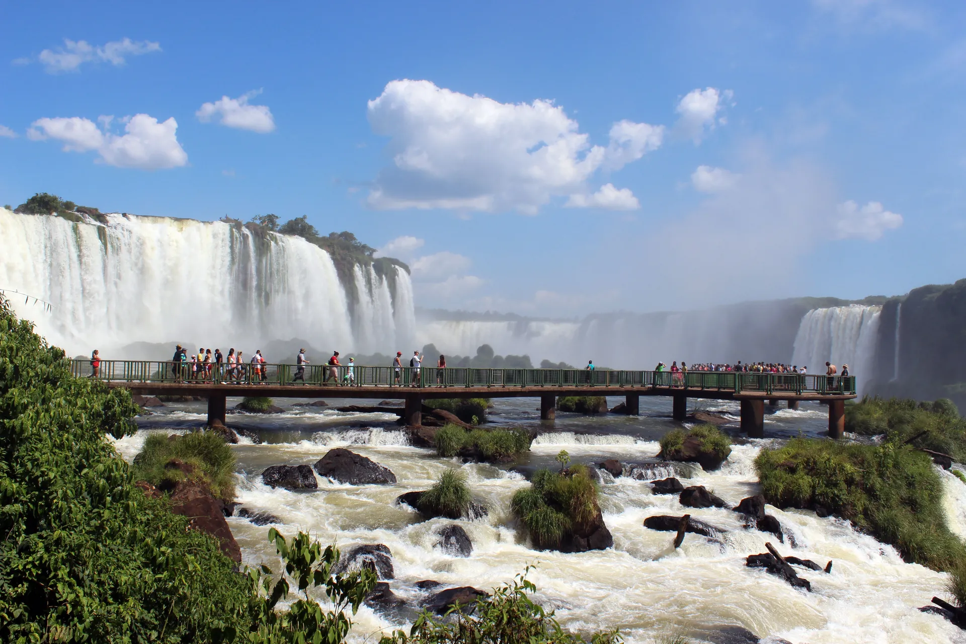 The Brazilian-side panorama of Iguaçu Falls