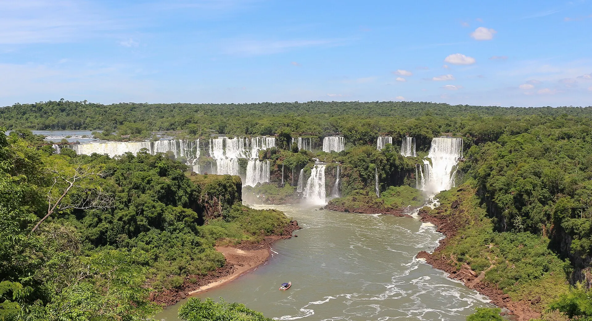 The full panorama of Iguaçu Falls