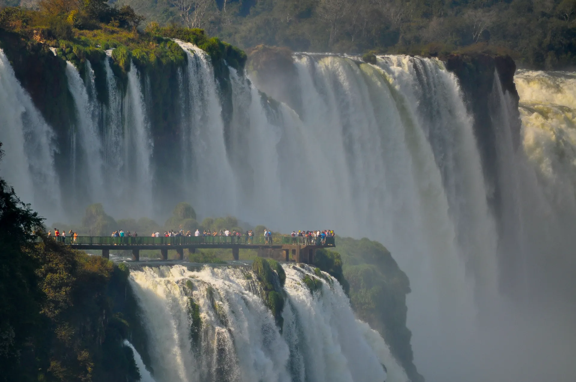 Mist rising from the Devil's Throat at Iguaçu