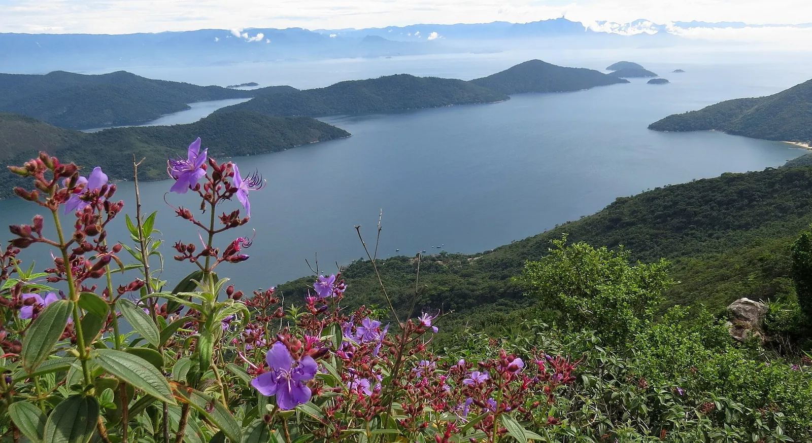 The Saco do Mamanguá inlet near Paraty, Brazil's only tropical fjord